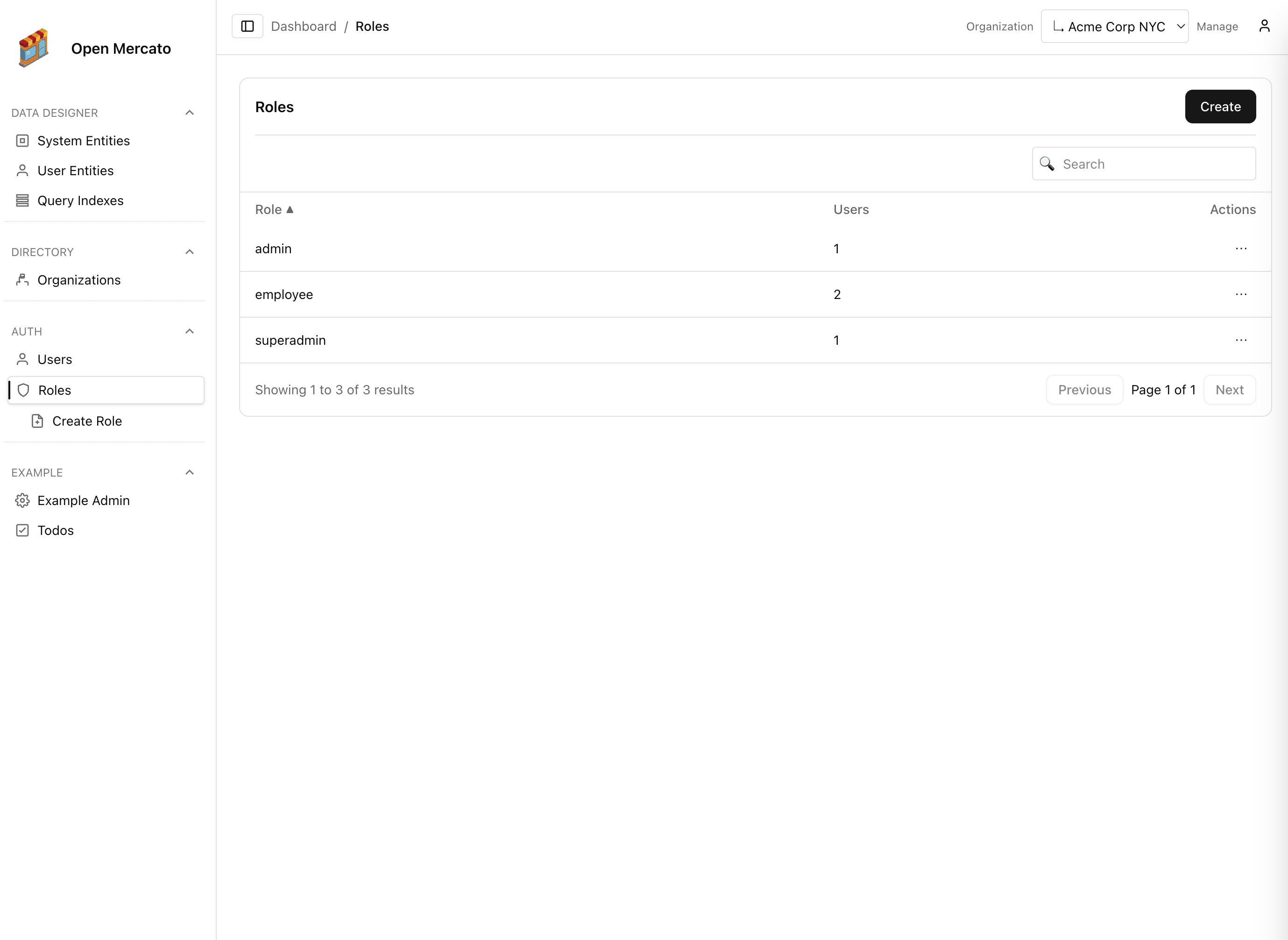 Editing role features